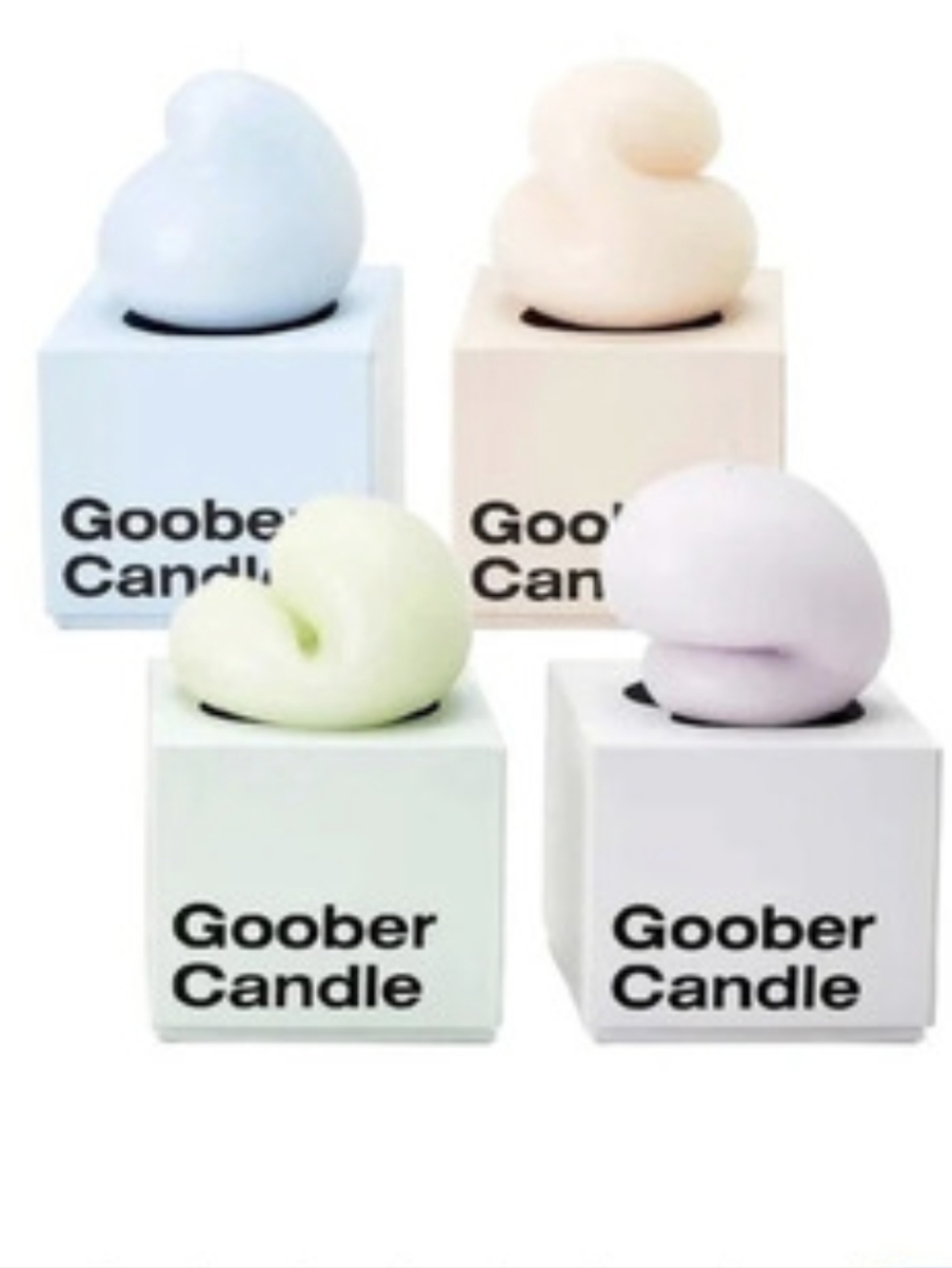 Areaware Goober Candle Set of 4 Purple & Blue